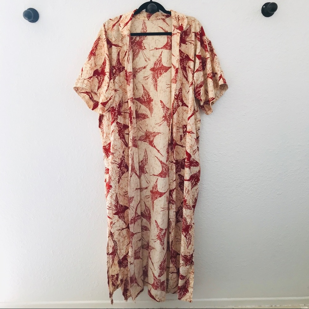 Vintage cotton batik kimono